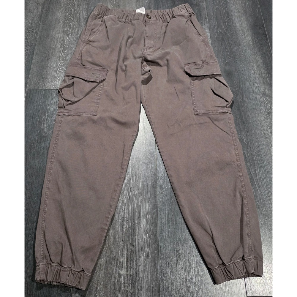 Bear Bottom Cargo Jogger Pant Men M Brown Stretch Preppy Casual Comfort Travel